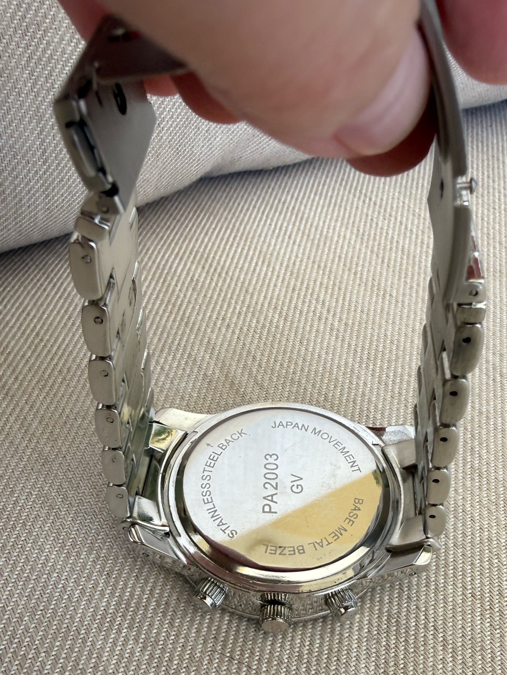 EUC Premier Designs silvertone faux chronograph watch - Picture 3 of 8